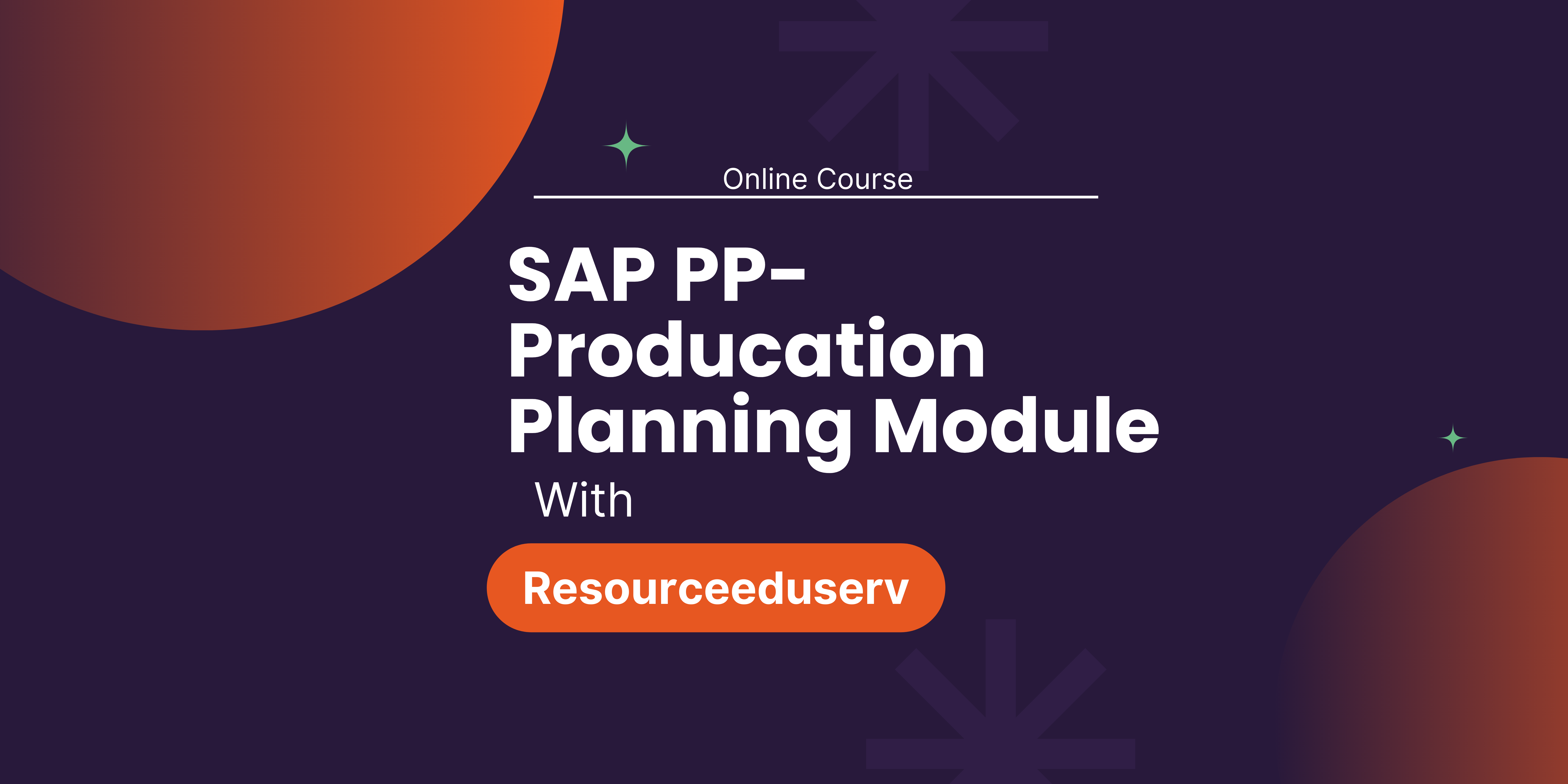 SAP PP- Production Planning Module